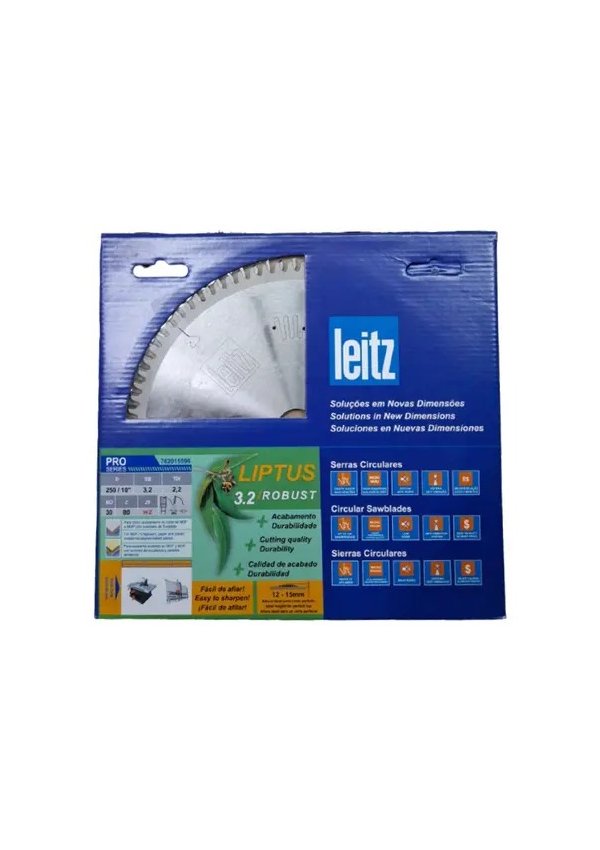 Disco de Serra Circular Eucalipto - HW 250X3,2/2,2X30 Z80 - Para