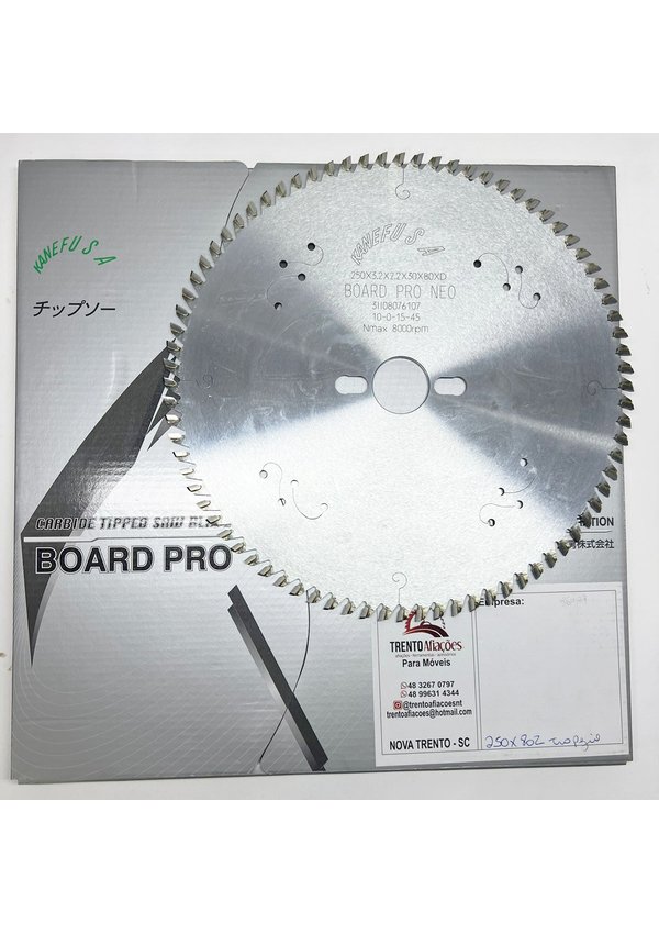 Disco de Serra Circular - BPNE 250X3.2X2.2X30X80D - 691-I928-403