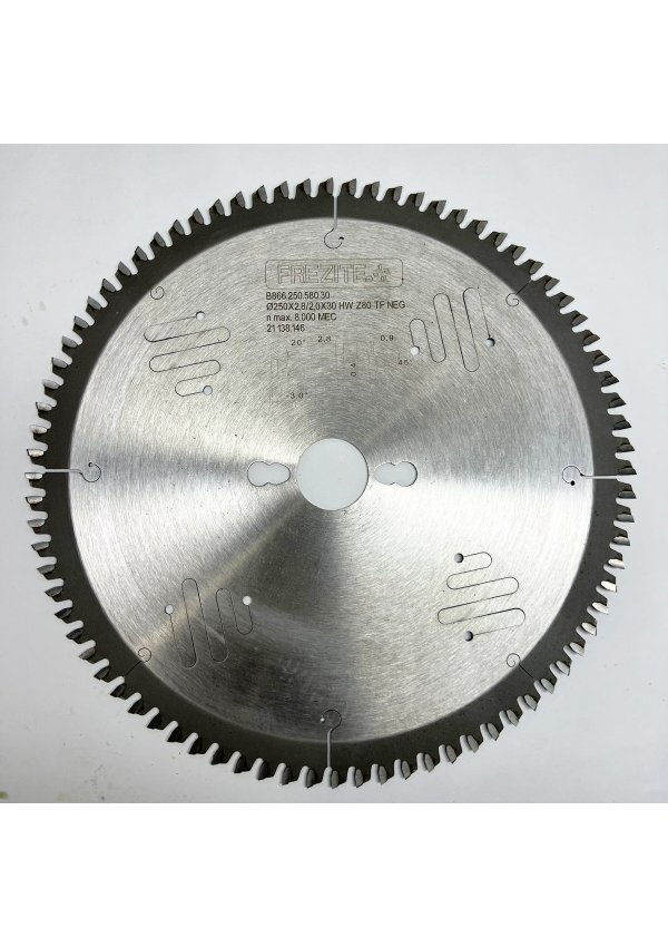 Disco de Serra Circular - 250X2,8/2,0X30 HW Z=80 Para MDF