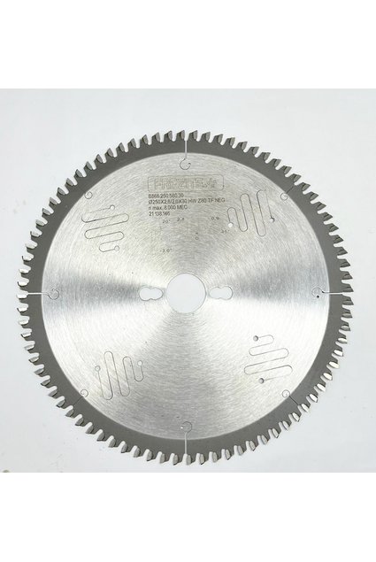 Disco de Serra Circular - 250X2,8/2,0X30 HW Z=80 Para MDF