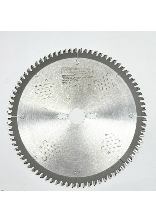 Disco de Serra Circular - 250X2,8/2,0X30 HW Z=80 Para MDF