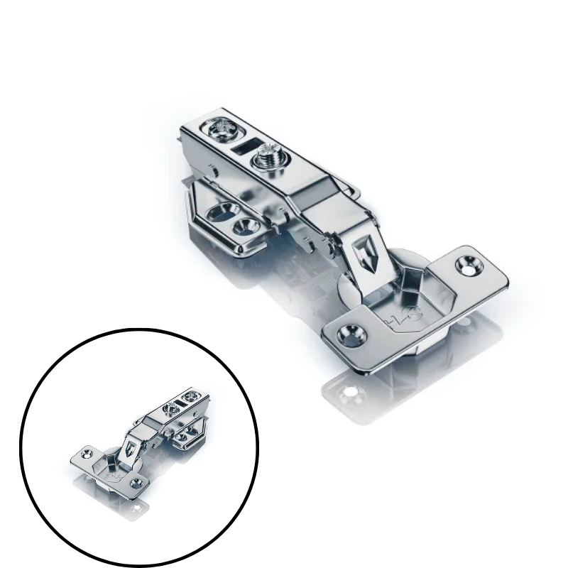 Dobradiça 35mm Inox Pistão Clip-On - hd - trento ferramentas