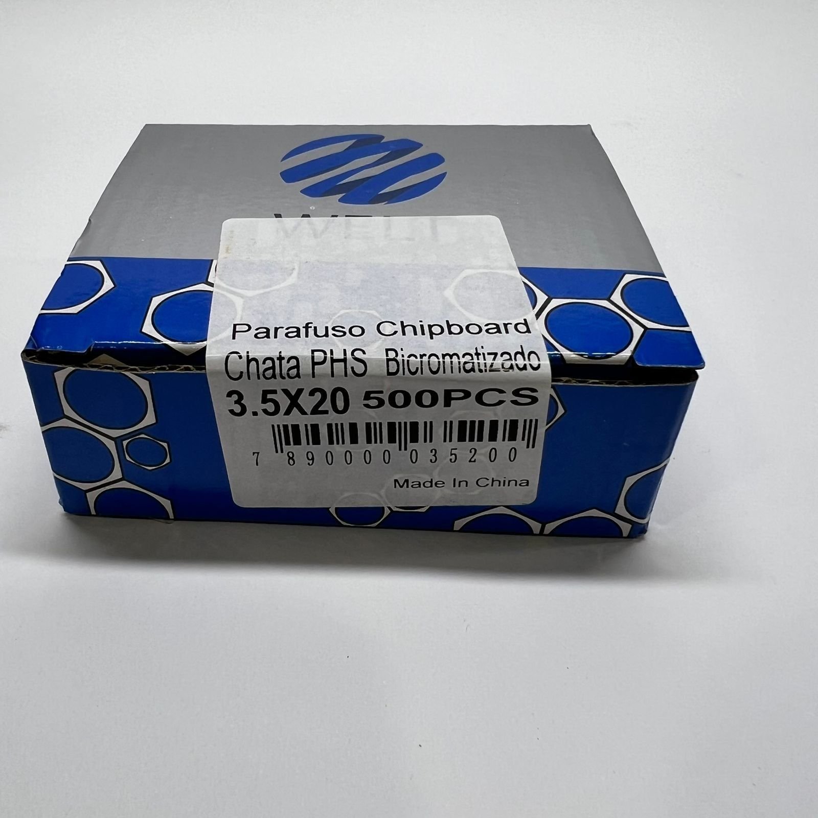 Caixa de Parafuso Chipboard Cabeça Chata Phs - Welt 3,5x25