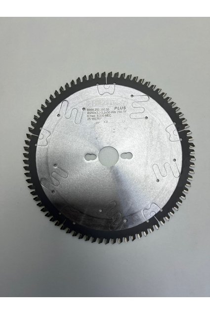 Disco de Serra Circular para MDF Trapézio 250X3,2/2,2X30 com 80