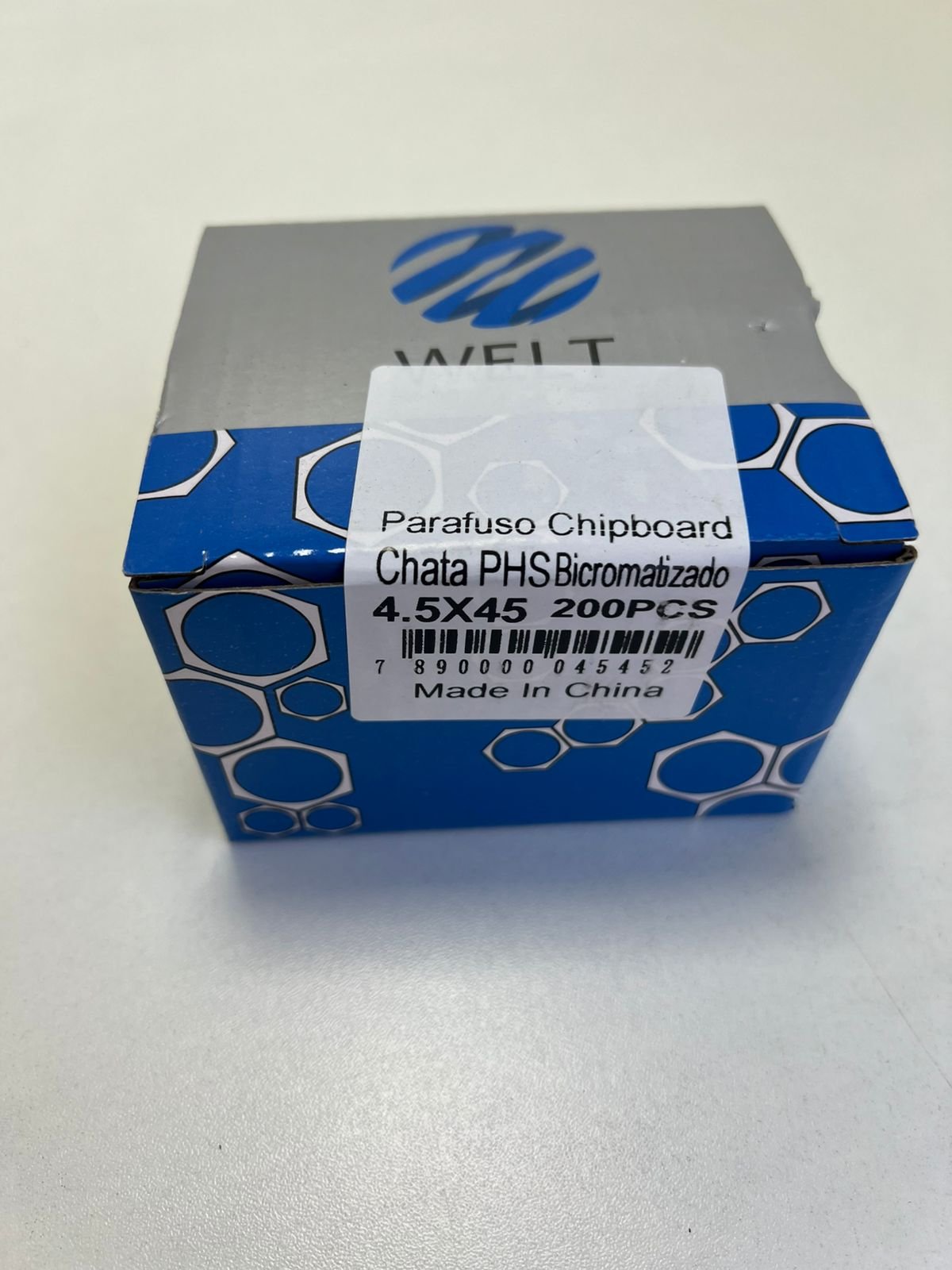 Caixa de Parafuso Chipboard Cabeça Chata Phs - Welt 3,5x25