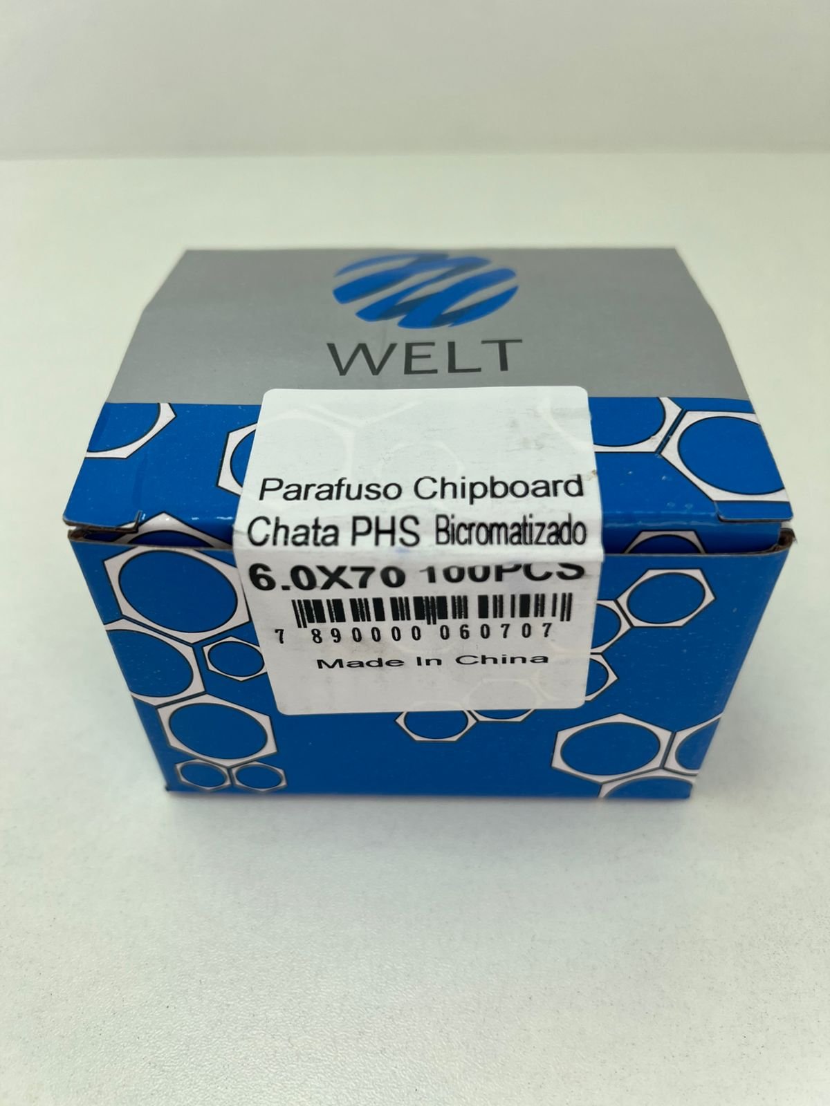 Caixa de Parafuso Chipboard Cabeça Chata Phs - Welt 3,5x25